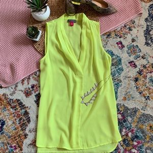 Vince Camuto Bright Sleeveless Flowy Blouse XS